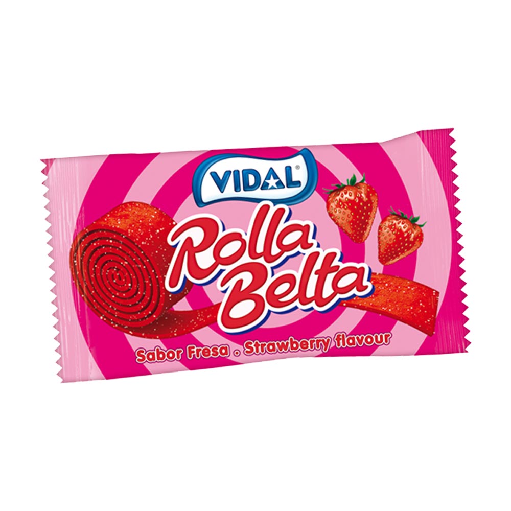 313818_a.jpg Vidal Strawberry Rolla Belta 20g - Image 1