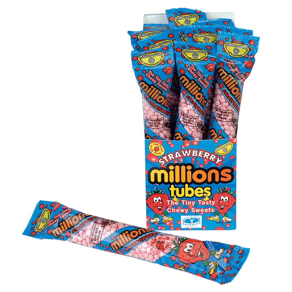 313849_a.jpg Millions Strawberry Tube 55g - Image 1