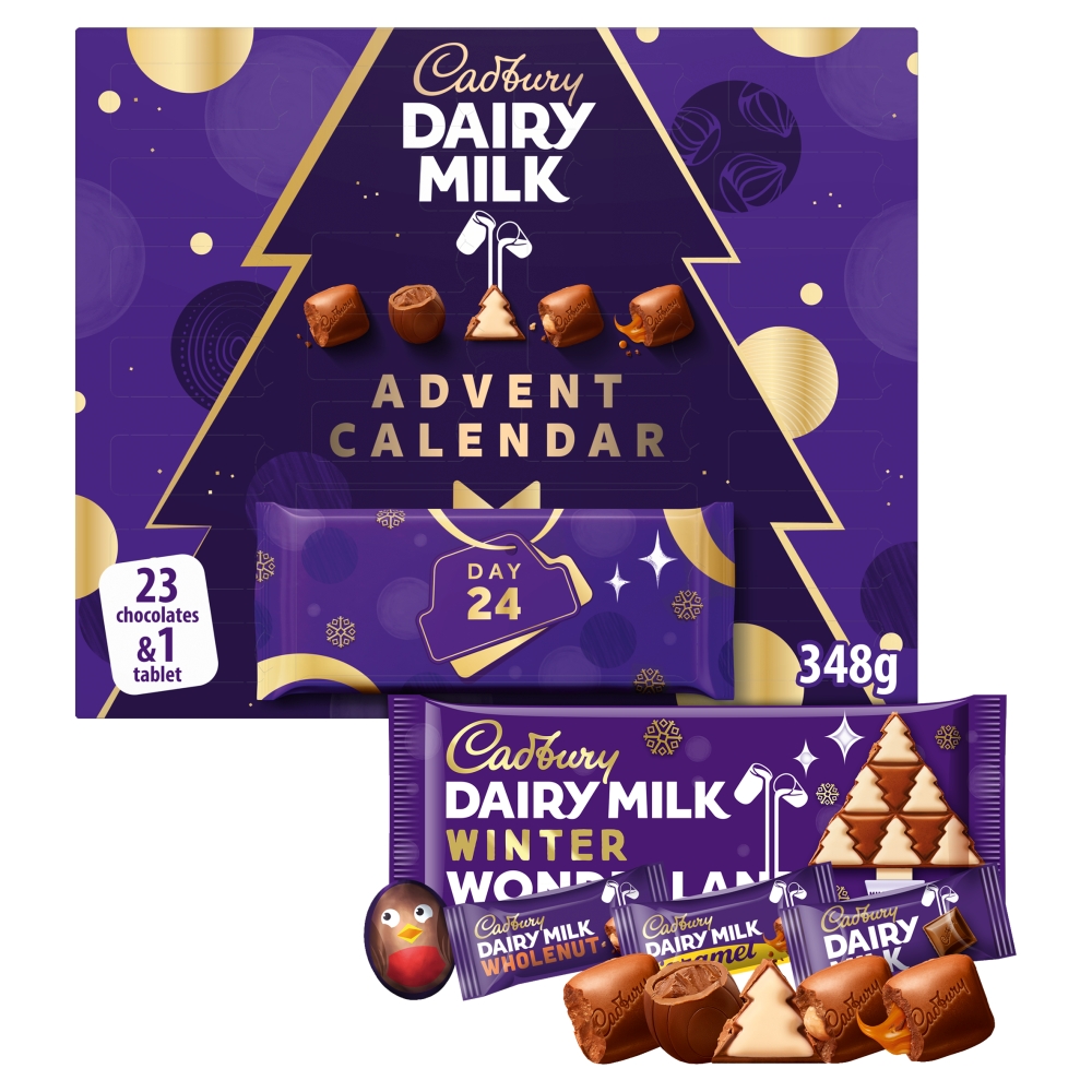 314159_cadbury_adult_advent_calendar_a24_.jpg Cadbury Dairy Milk Advent Calendar 348g - Image 1