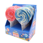 Candy Realms Strawberry and Bubblegum Round Lollipop 80g - Image 2