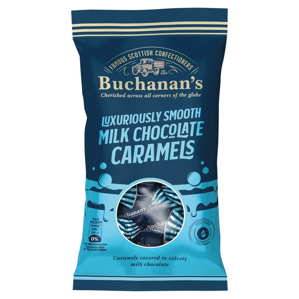 314922_a.jpg Buchanan's Luxuriously Smooth Milk Chocolate Caramels Bag 110g - Image 1
