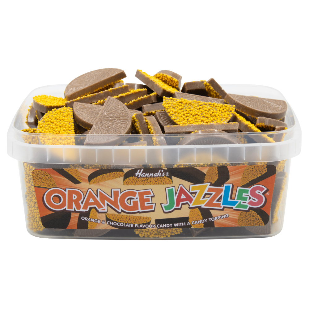 314976_a.png Hannah's Orange Jazzles Tub 600g - Image 1