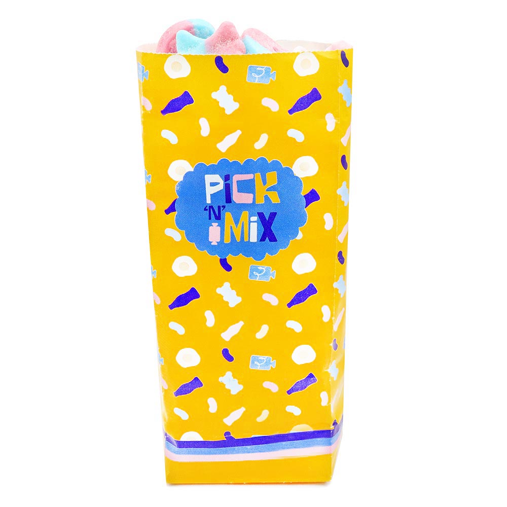 315204_a.jpg Accessories Yellow Sweet Print Pick n Mix Bags 250 Pack - Image 1