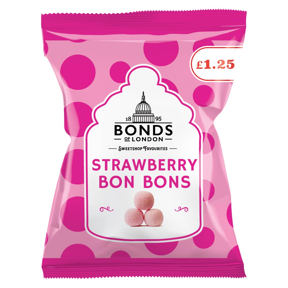 315372_a.jpg Bonds Strawberry Bon Bons Bag 110g - Image 1
