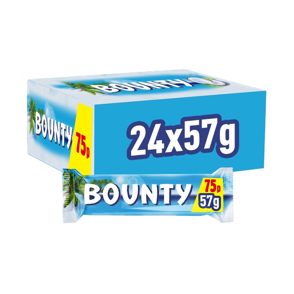 315454_a.jpg Bounty Coconut & Milk Chocolate Snack Bar Duo 57g - Image 1