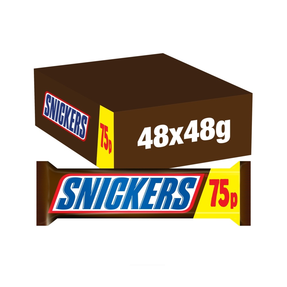 315457_1.jpg Snickers Caramel, Nougat, Peanuts & Milk Chocolate Snack Bar 48g - Image 1