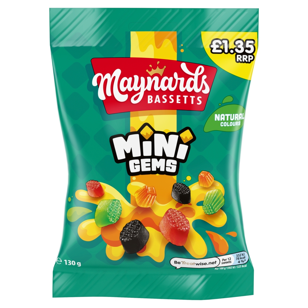 315527_a.jpg Maynards Bassetts Mini Gems Sweets Bag 130g - Image 1
