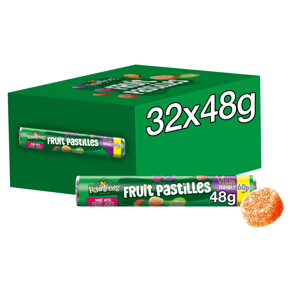315777_a.jpg Rowntree's Fruit Pastilles Sweets Tube 48g - Image 1