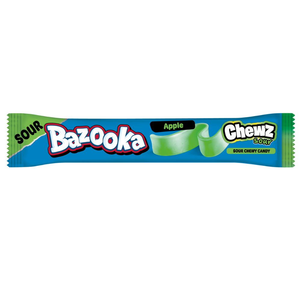 315829_a.png Bazooka Sour Chewz Apple Chew Bars 14g - Image 1