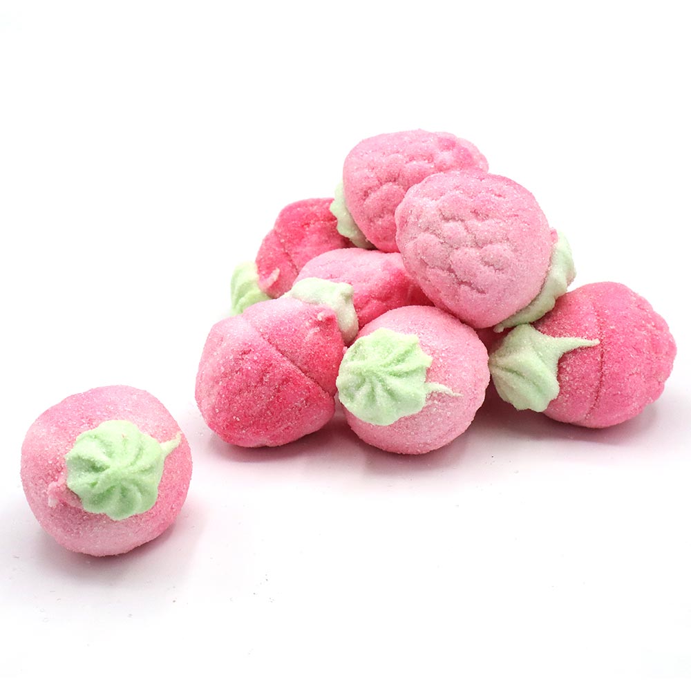 315913_a.jpg Bulgari Jelly Filled Raspberry Marshmallows Bag 1kg - Image 1