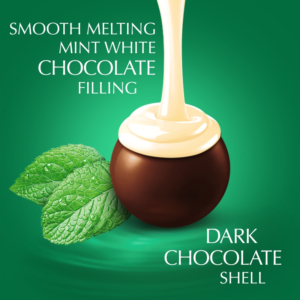 Lindt Lindor Dark Mint Chocolate Truffles Box 200g - Image 3