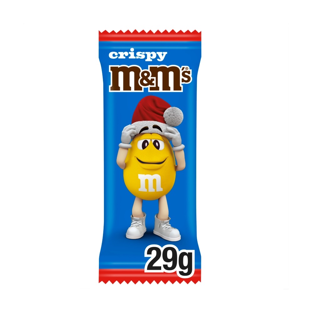 316180_m_m_cripsy_santa_a_.jpg M&M's Crispy Milk Chocolate Christmas Santa Treat 29g - Image 1