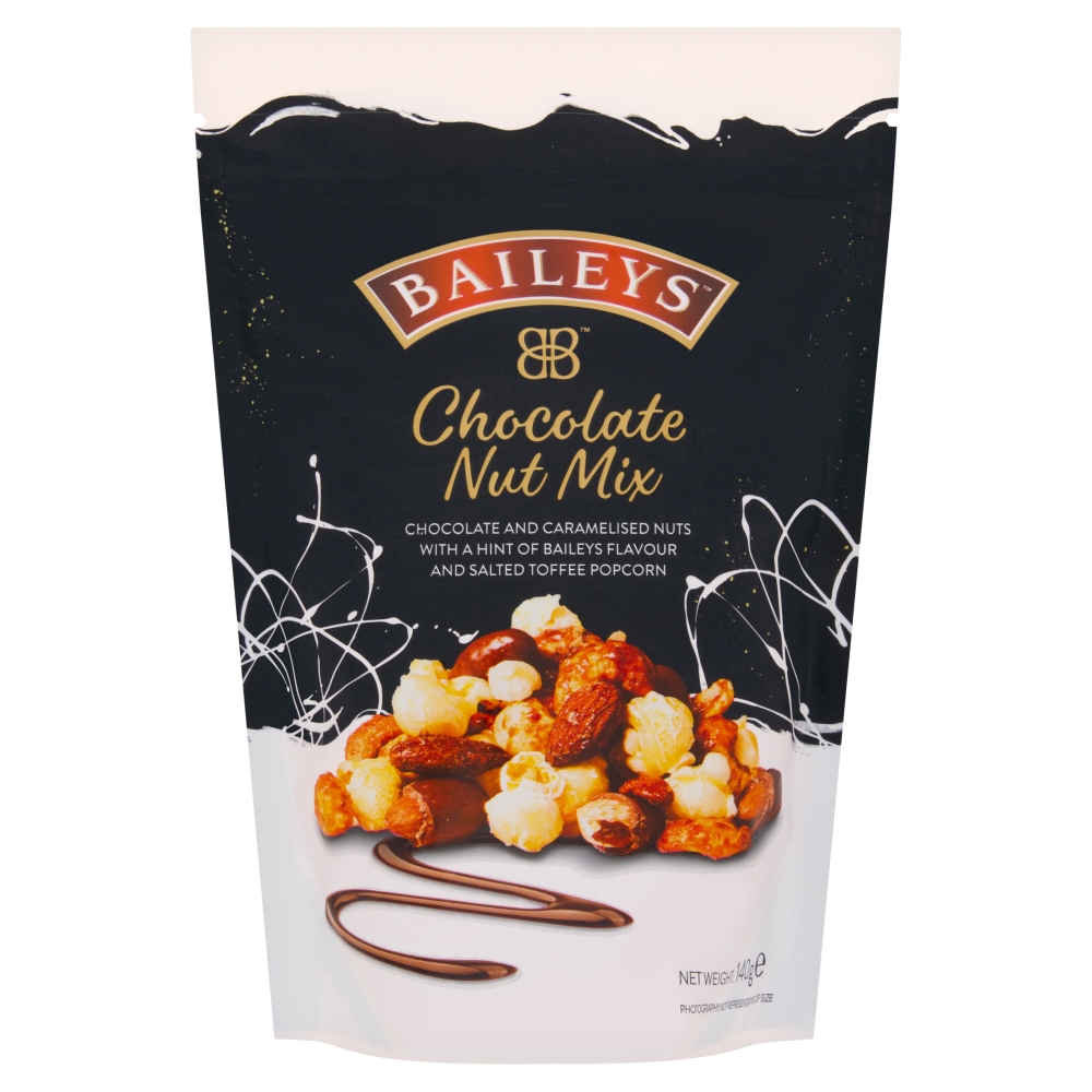316273_baileys_caramelised_nut_mix_a_.jpg Baileys Chocolate Nut Mix Pouch 140g - Image 1