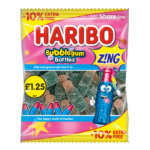 Haribo Bubblegum Bottles Z!ng Bag 176g