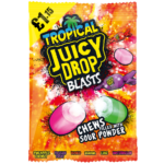 Bazooka Juicy Drop Blasts Tropical Bag 120g