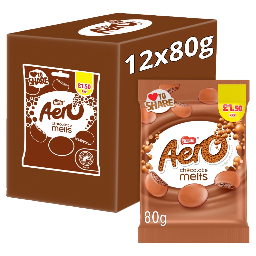 317000_aero_melts_bag_1.50_pmp_a_.jpg Aero Melts Milk Chocolate Sharing Bag 80g - Image 1