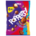 Poppets Mix-Ups Toffee, Salted Caramel, Malty Crunch & Chocolate 120g