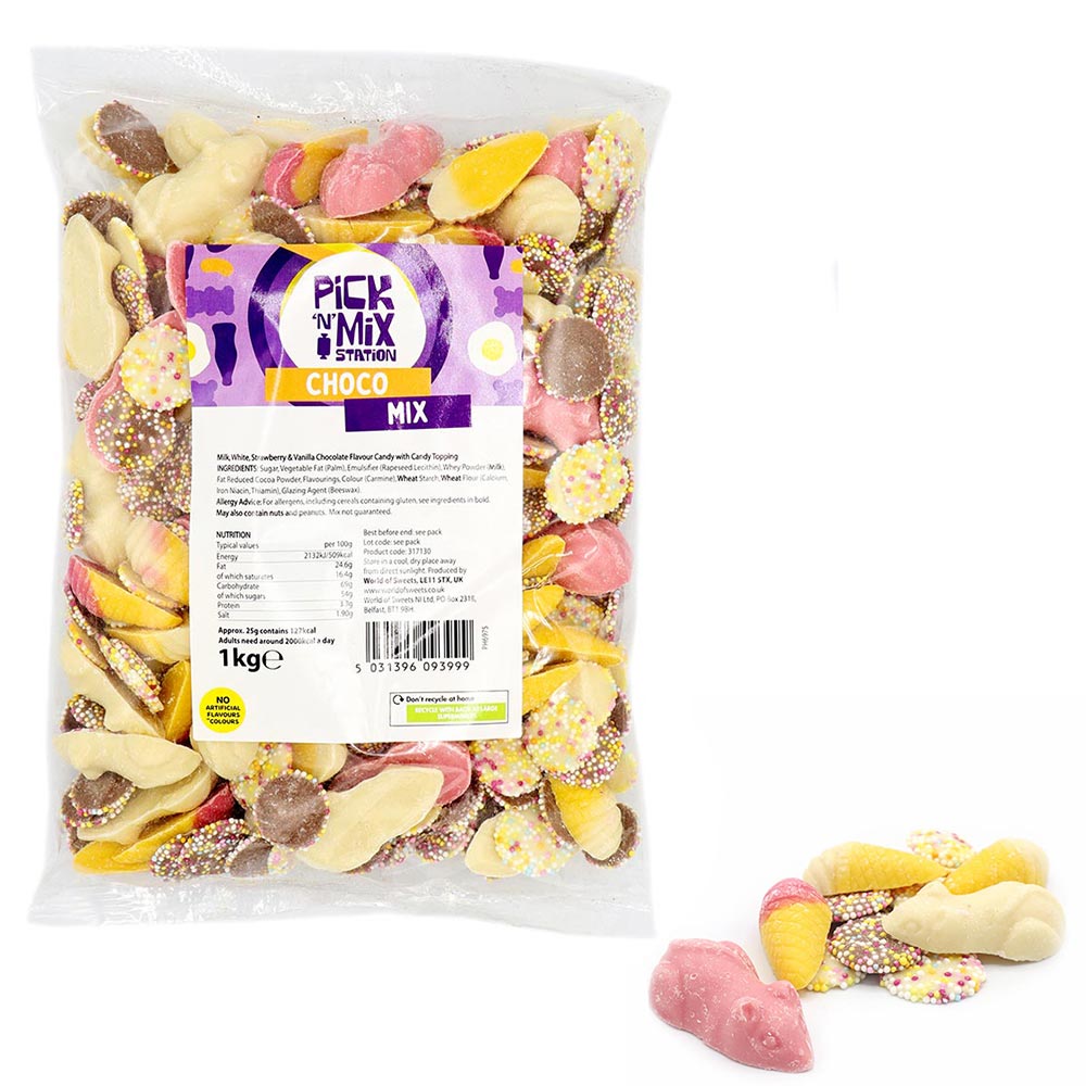 317130_picknmixstation_choco_mix_a1.jpg Pick n Mix Station Choco Mix Bag 1kg - Image 1