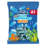 Candy Realms Fizzy Blue Raspberry Bites Bag 170g