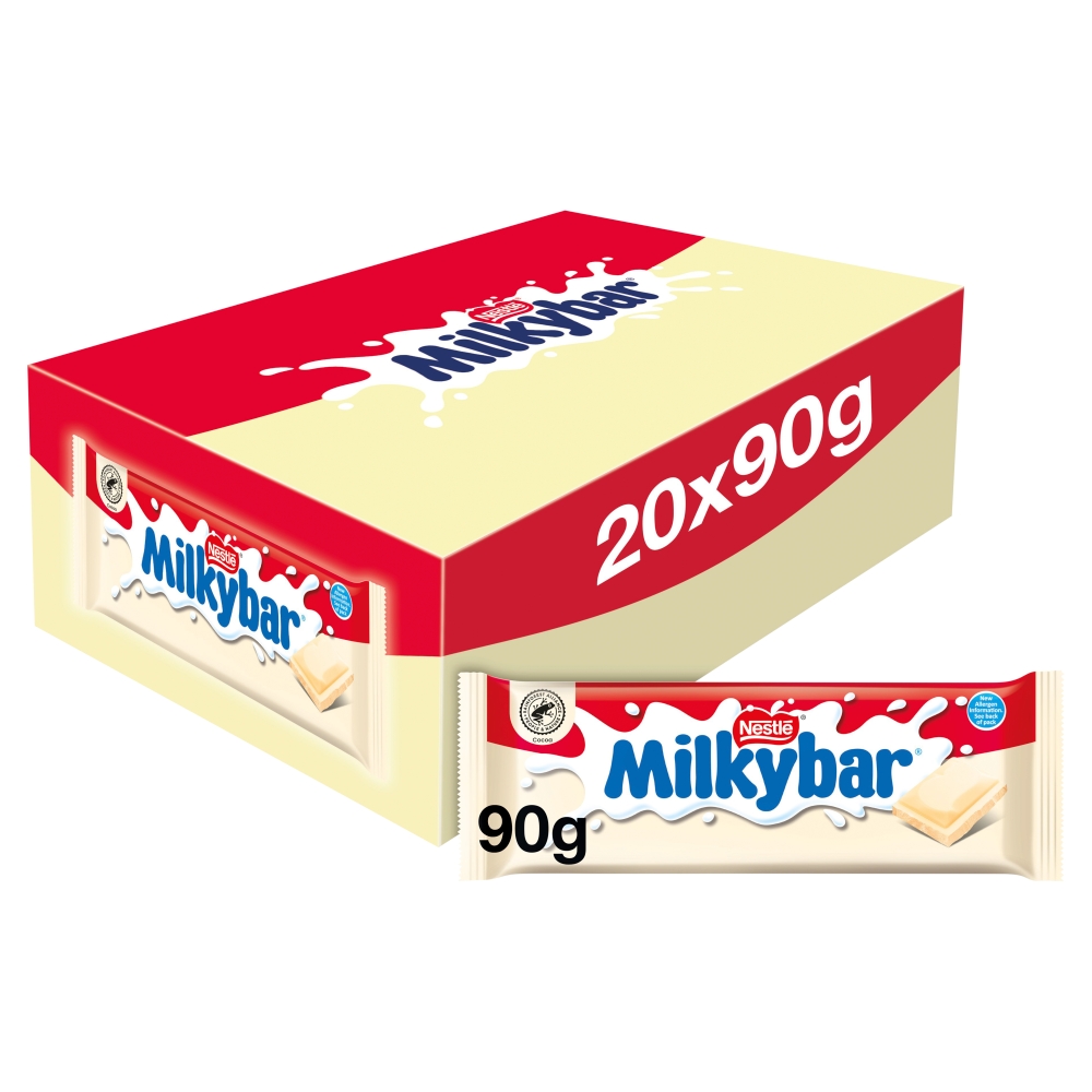 317678_milkybar_block_a_.jpg Milkybar White Chocolate Sharing Bar 90g - Image 1