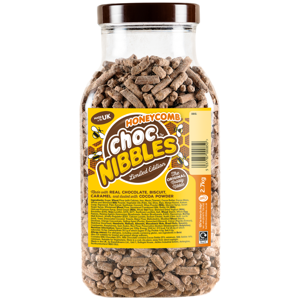 317806_sweet_dreams_honeycomb_choc_nibbles.png Sweet Dreams Honeycomb Choc Nibbles Jar 2.7kg - Image 1