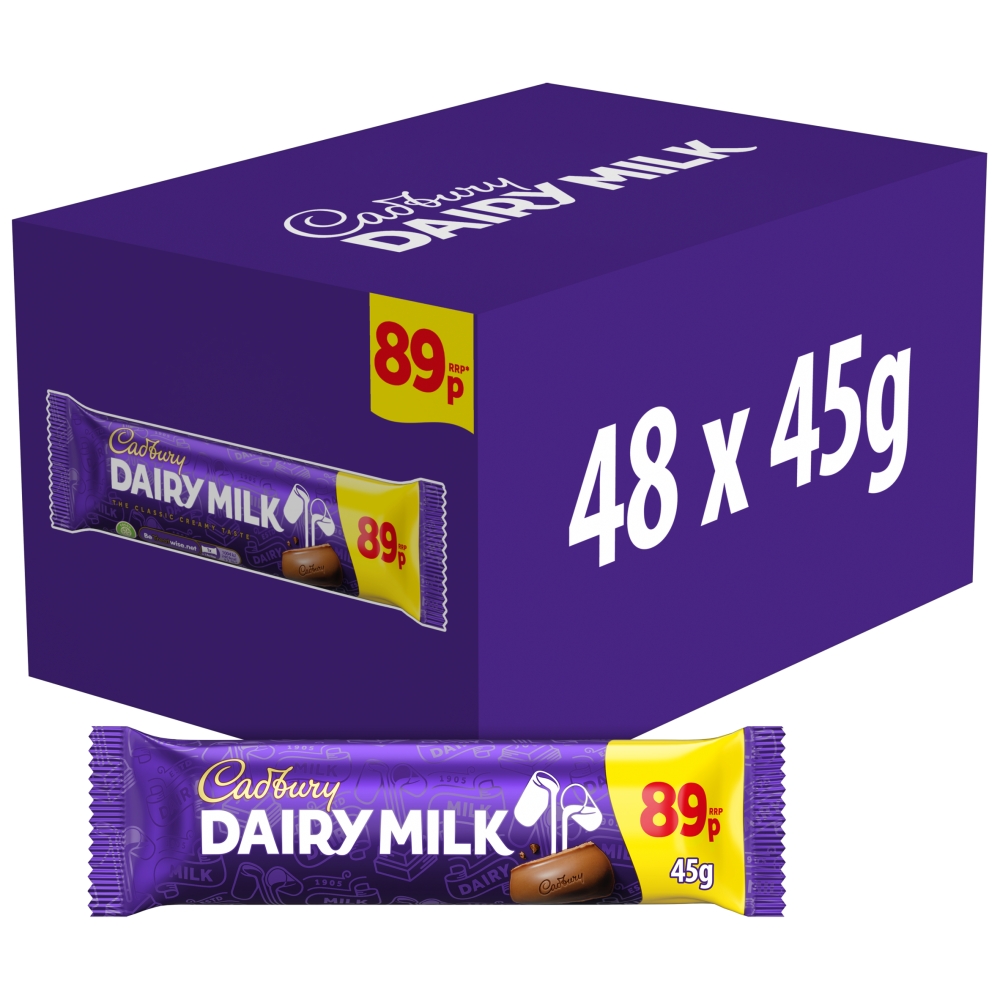 317833.jpg Cadbury Dairy Milk Chocolate Bar 45g - Image 1