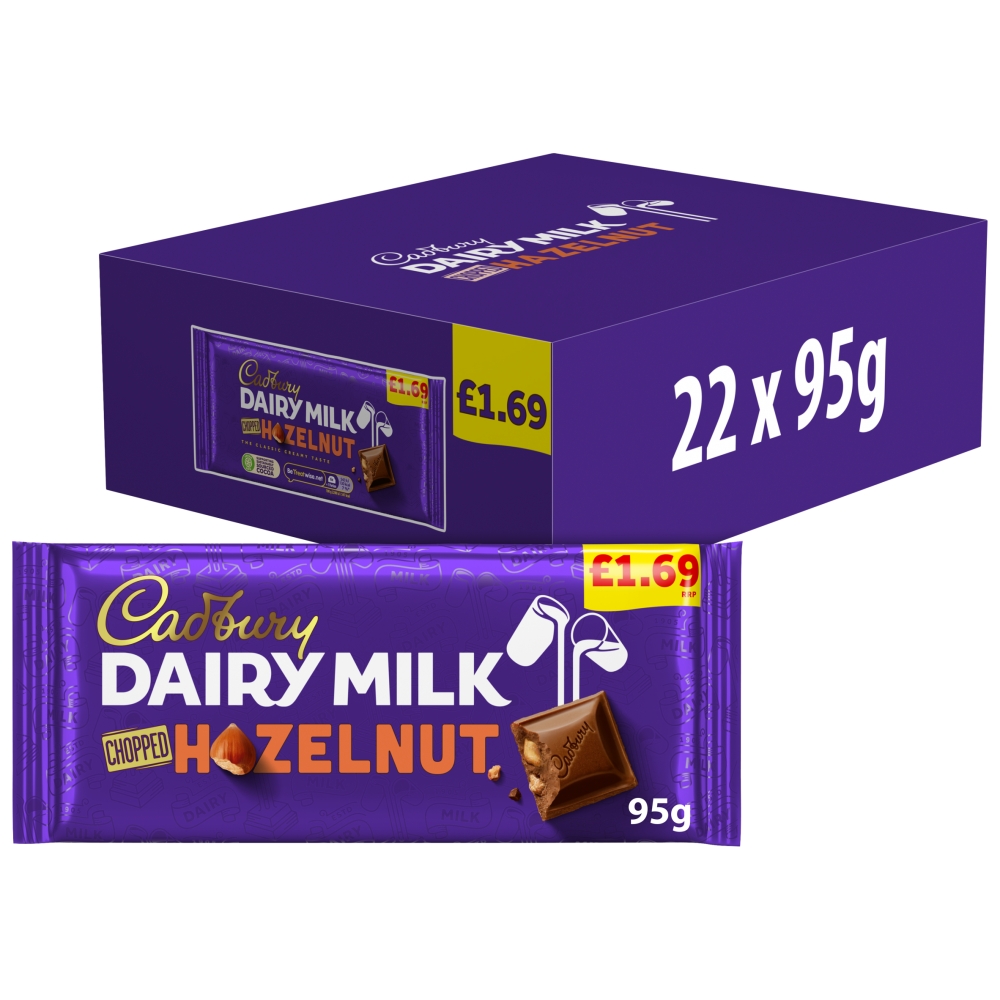 317879.jpg Cadbury Dairy Milk Chopped Nut Chocolate Bar 95g - Image 1