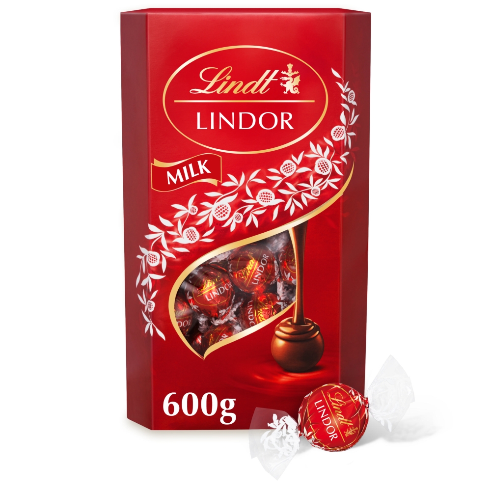 318593_1.jpg Lindt Lindor Milk Chocolate Truffles Extra Large Box 600g - Image 1