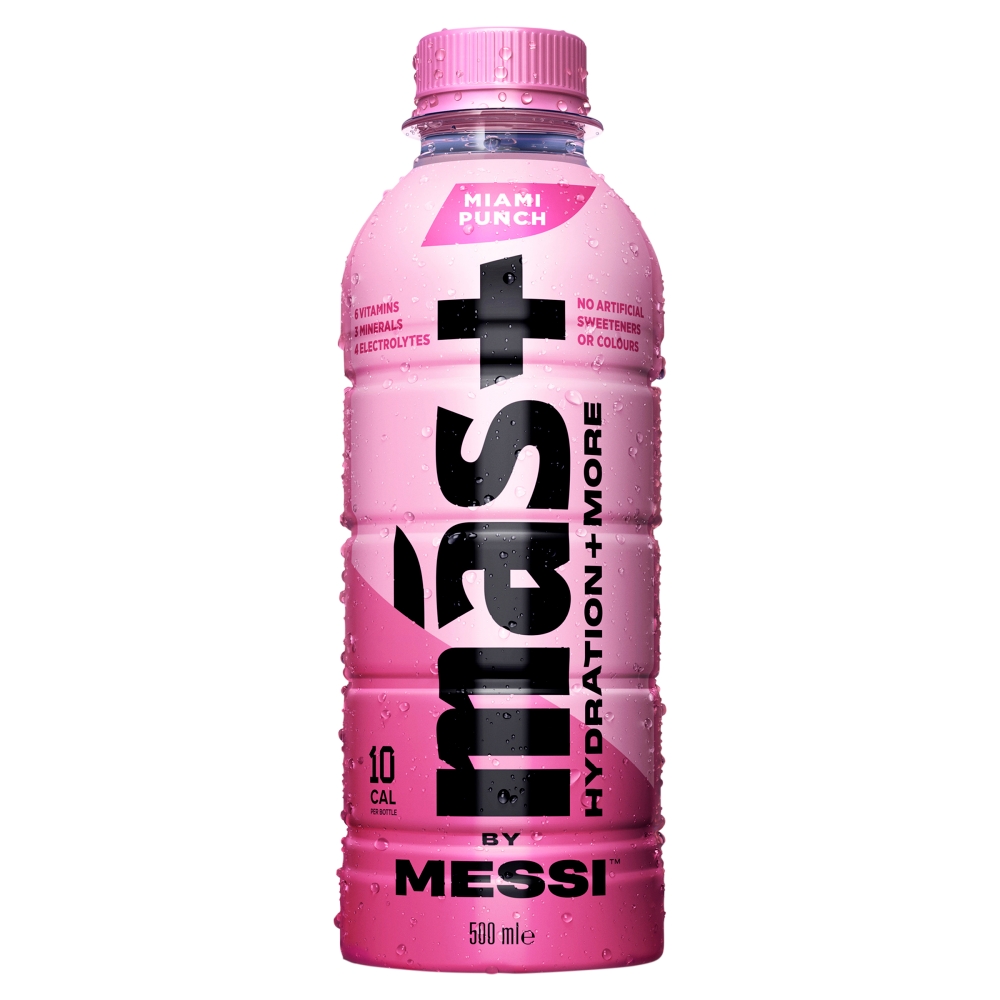 318625_1.jpg Más+ by Messi Miami Punch Bottle 500ml - Image 1