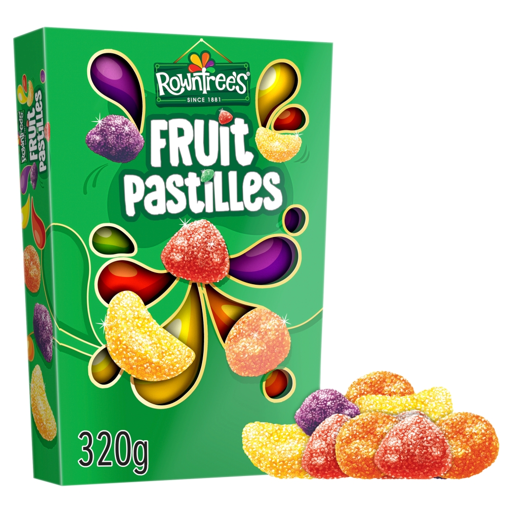 318637_1.jpg Rowntree's Fruit Pastilles Sweets Carton 320g - Image 1