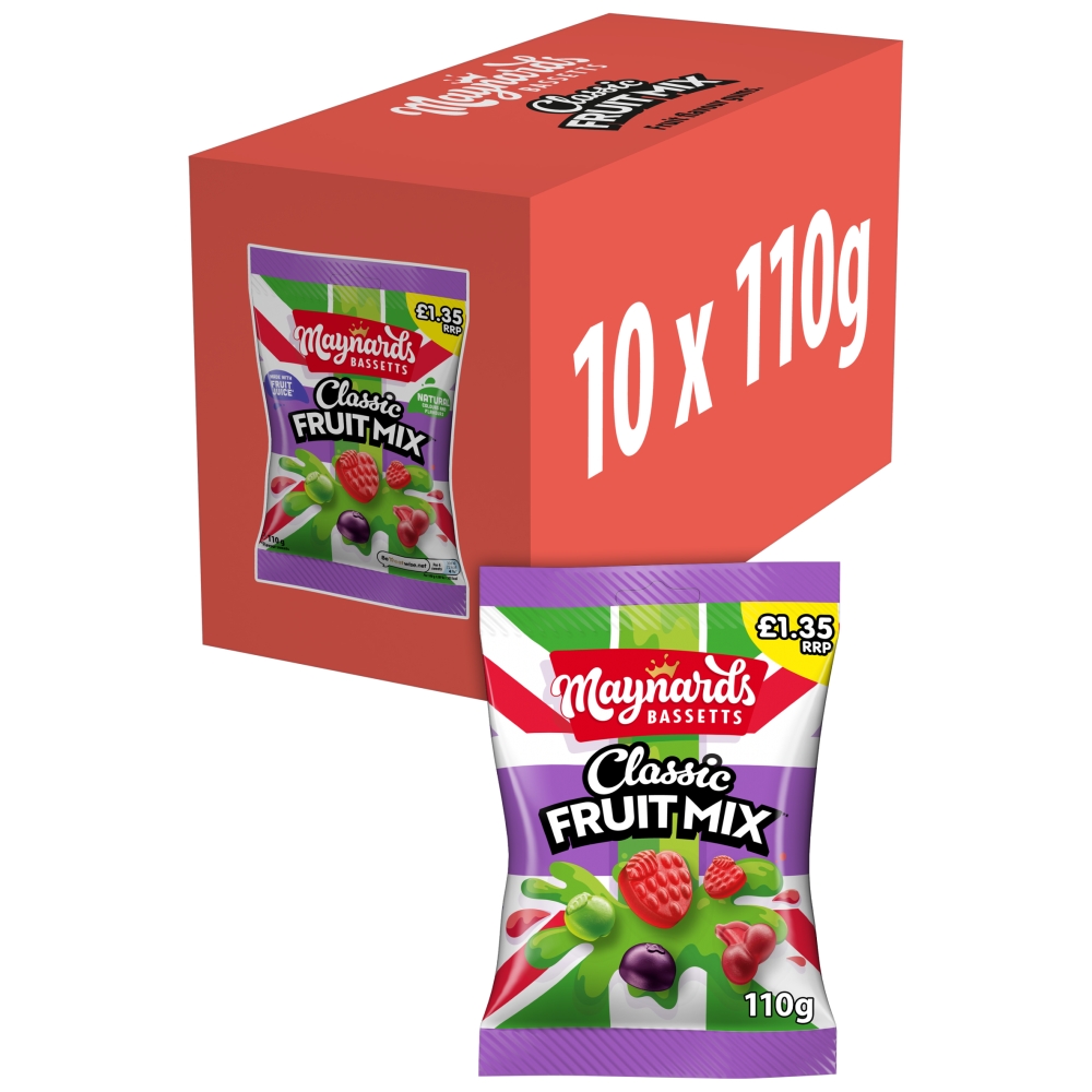 318657_1.jpg Maynards Bassetts Classic Fruit Mix Jelly 110g - Image 1