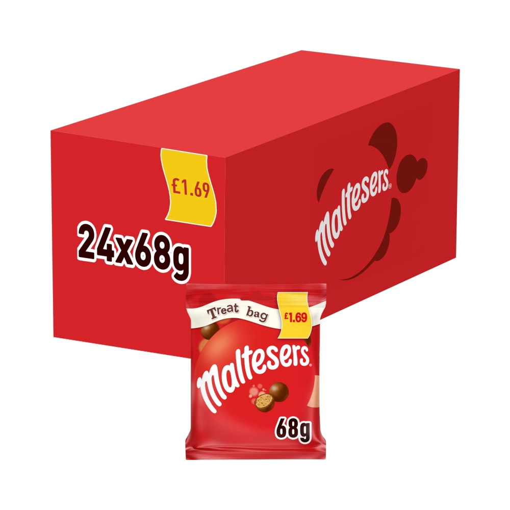 318935_1.jpg Maltesers Milk Chocolate & Honeycomb Bites Treat Bag 68g - Image 1