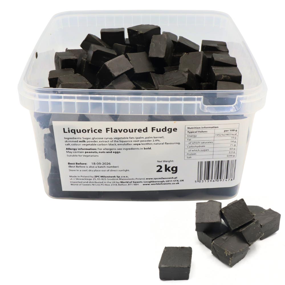318961.jpg Liquorice Flavoured Fudge Tub 2kg - Image 1