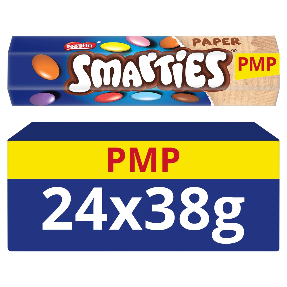 319106_1.jpg Smarties Milk Chocolate Tube 38g - Image 1