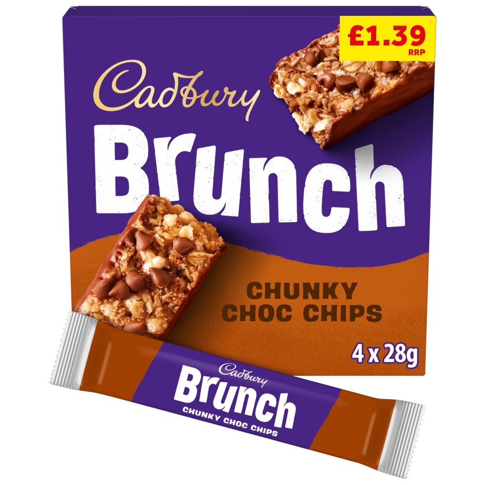 319293_1.jpg Cadbury Brunch Bar Chocolate Chip Cereal Bars 4 Pack 112g - Image 1