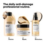 L'Oreal Professionnel Serie Expert Absolut Repair Protein + Gold Quinoa Instant Resurfacing Shampoo 300ml - Image 8