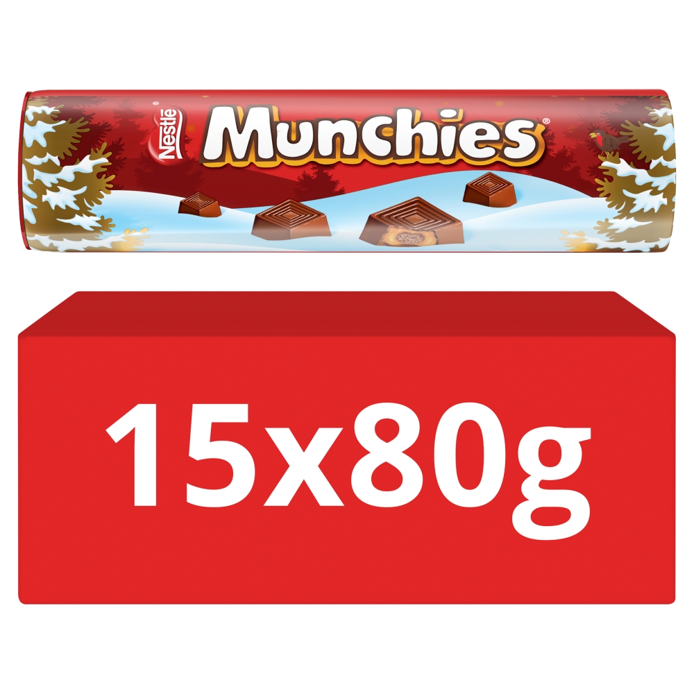 38956_1.jpg Munchies Milk Chocolate & Caramel Giant Tube 80g - Image 1