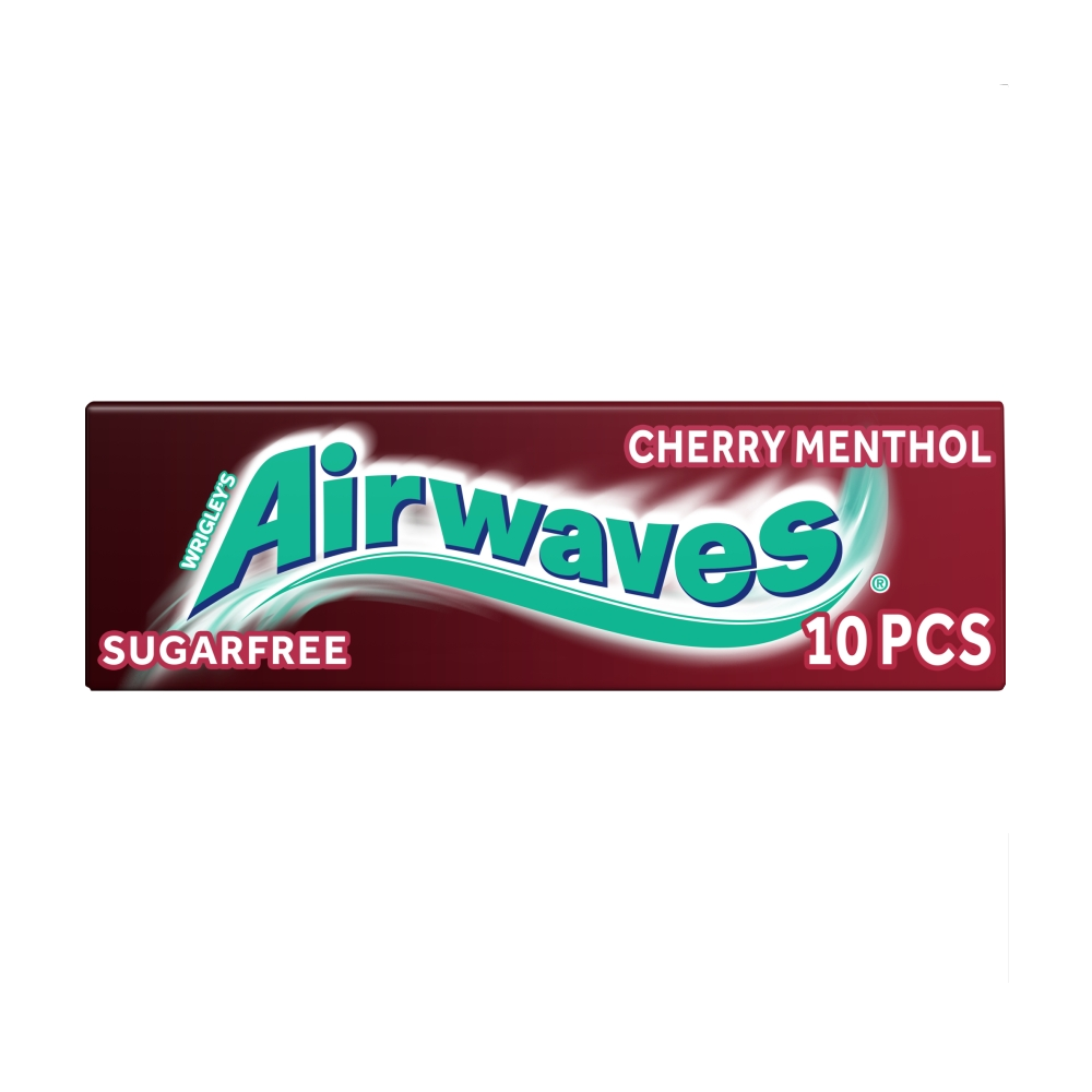 43567_a.png Airwaves Cherry Menthol Flavour Sugarfree Chewing Gum 10 Pieces - Image 1