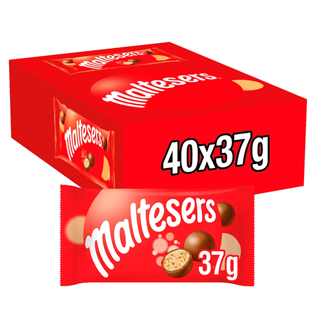 54369_bs.jpg Maltesers Milk Chocolate & Honeycomb Snack Bag 37g - Image 1