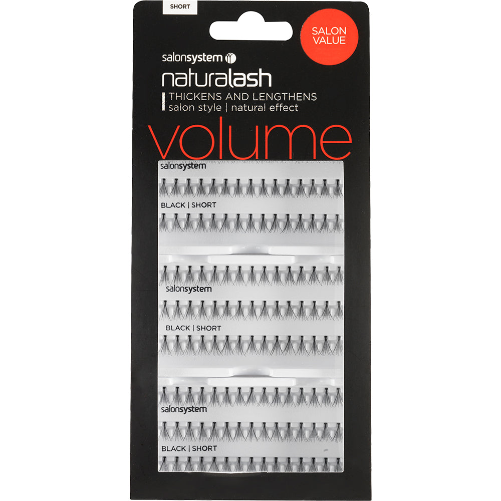 5801.jpg Salon System Naturalash Individual Lashes Black Short 6 Pack - Image 1