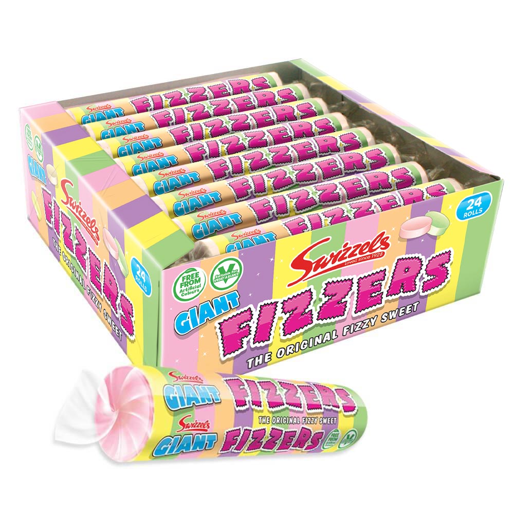 68286_aa.jpg Swizzels Giant Fizzers Rolls 40g - Image 1