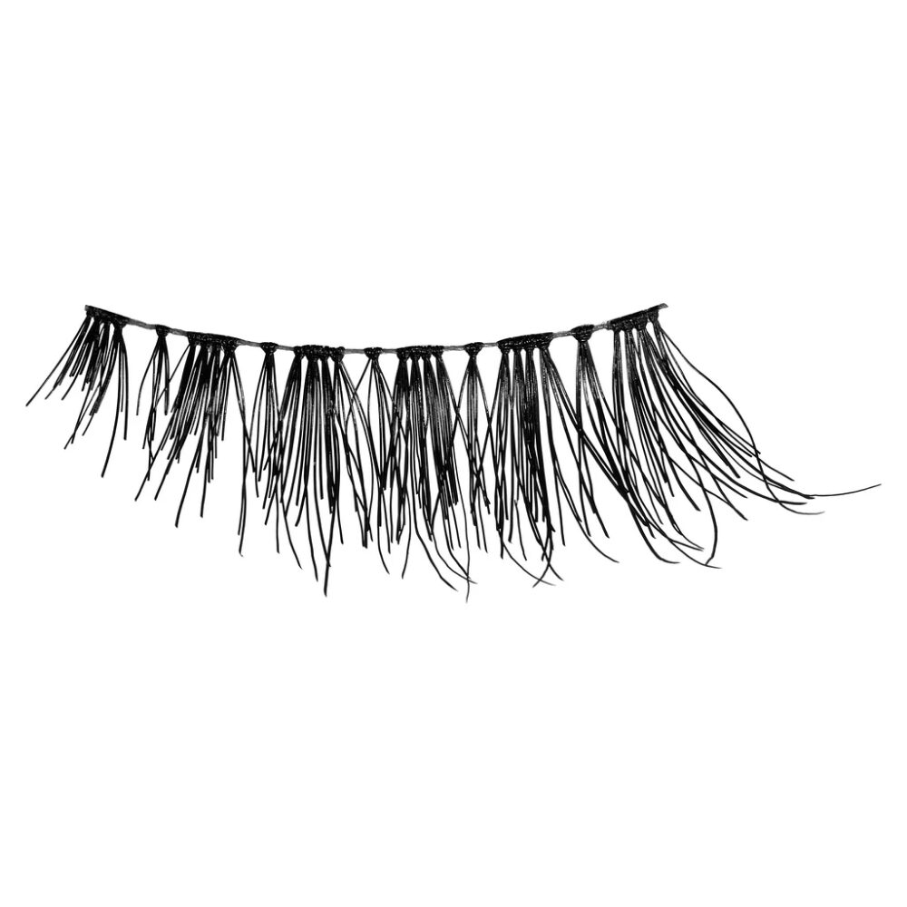 8999-1.jpg Salon System 3/4 Length Wispy Volume Strip Lashes Black 022 5 Pack - Image 1