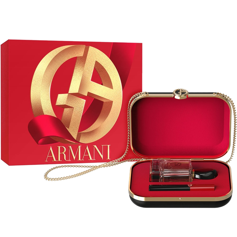 ARMA0129.jpg Giorgio Armani Si Eau De Parfum & Lipstick Gift Set 50ml - Image 1
