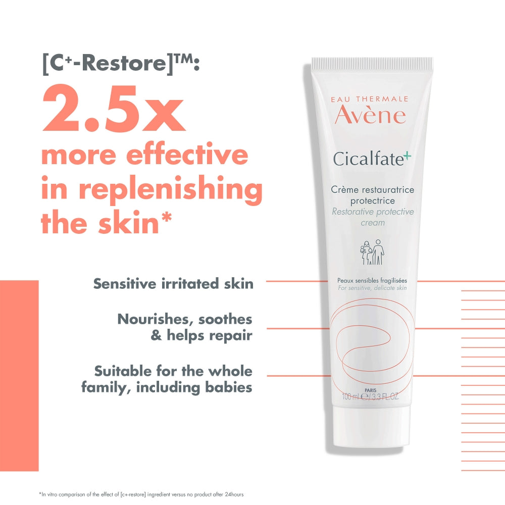 AVE0070_1.jpg Avene Cicalfate + Restorative Protective Cream 100ml - Image 1