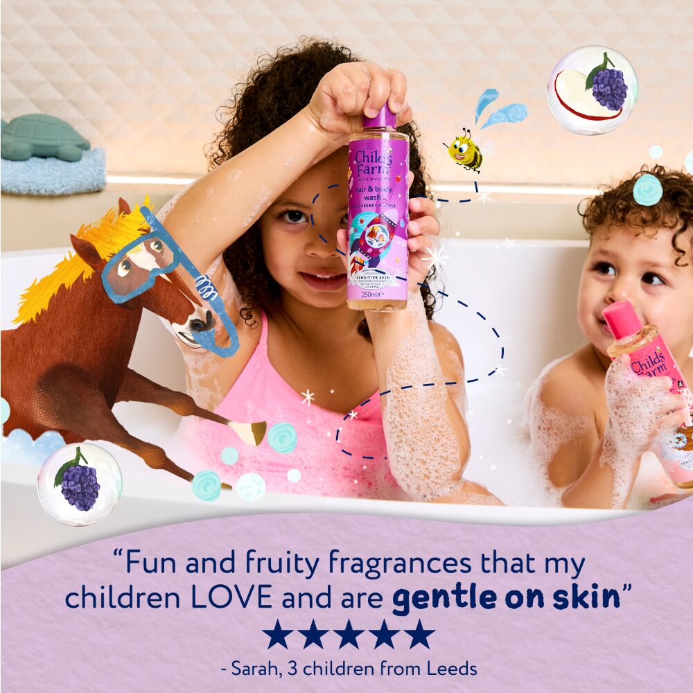 CF0058-3.jpg Childs Farm Kids Hair & Body Wash Blackberry & Apple 500ml - Image 1
