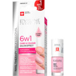 Eveline Cosmetics Nail Therapy 6 in 1 Care & Colour Nail Conditioner Shimmer Pink 5ml - Image 2