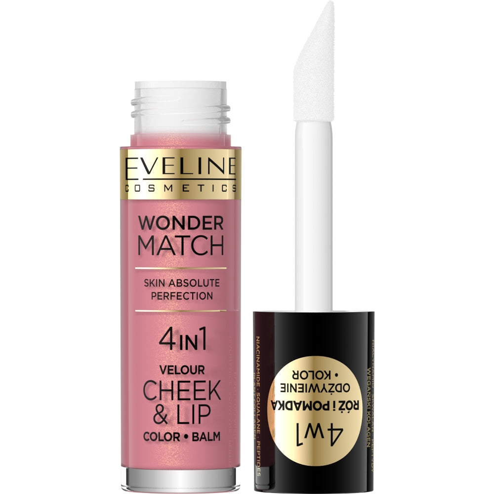 EC0318.jpg Eveline Cosmetics Wonder Match Skin Absolute Perfection 4 In 1 Velour Cheek & Lip Colour Balm 4.5ml - Image 1