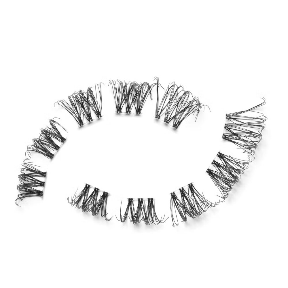 EY0107-1.jpg Eylure Salon Volume & Curl Voluminous Individual Assorted Length Lash Clusters Black x36 - Image 1