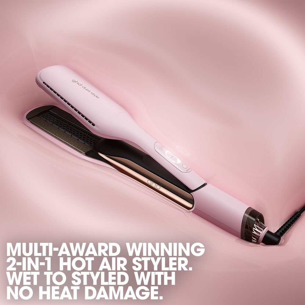 GH0209-2.jpg ghd limited edition duet style 2-in-1 hot air straightener, drier & styler pink sorbet - Image 1