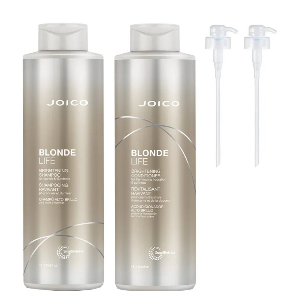 JOIBLBSHCNTLG.jpg Joico Blonde Life Brightening Shampoo & Conditioner Twin 2 x 1000ml - Image 1